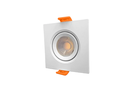 Luminária SPOT LED 5W Embutir 6400K(Luz Branca Fria)  Quadrada
