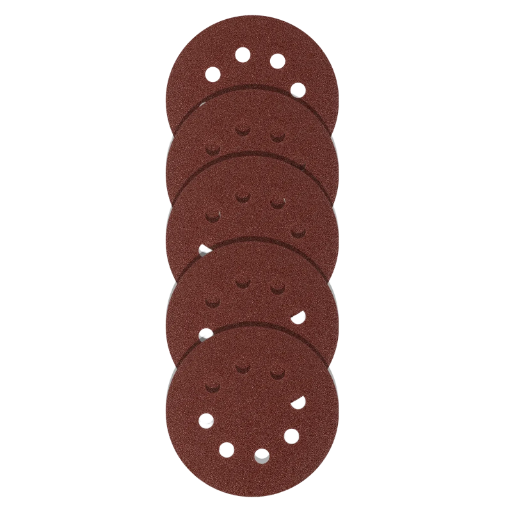 DISCO DE LIXA COM VELCRO, PERFURADO, GRAO 60, 125MM, 5 PCS // MTX