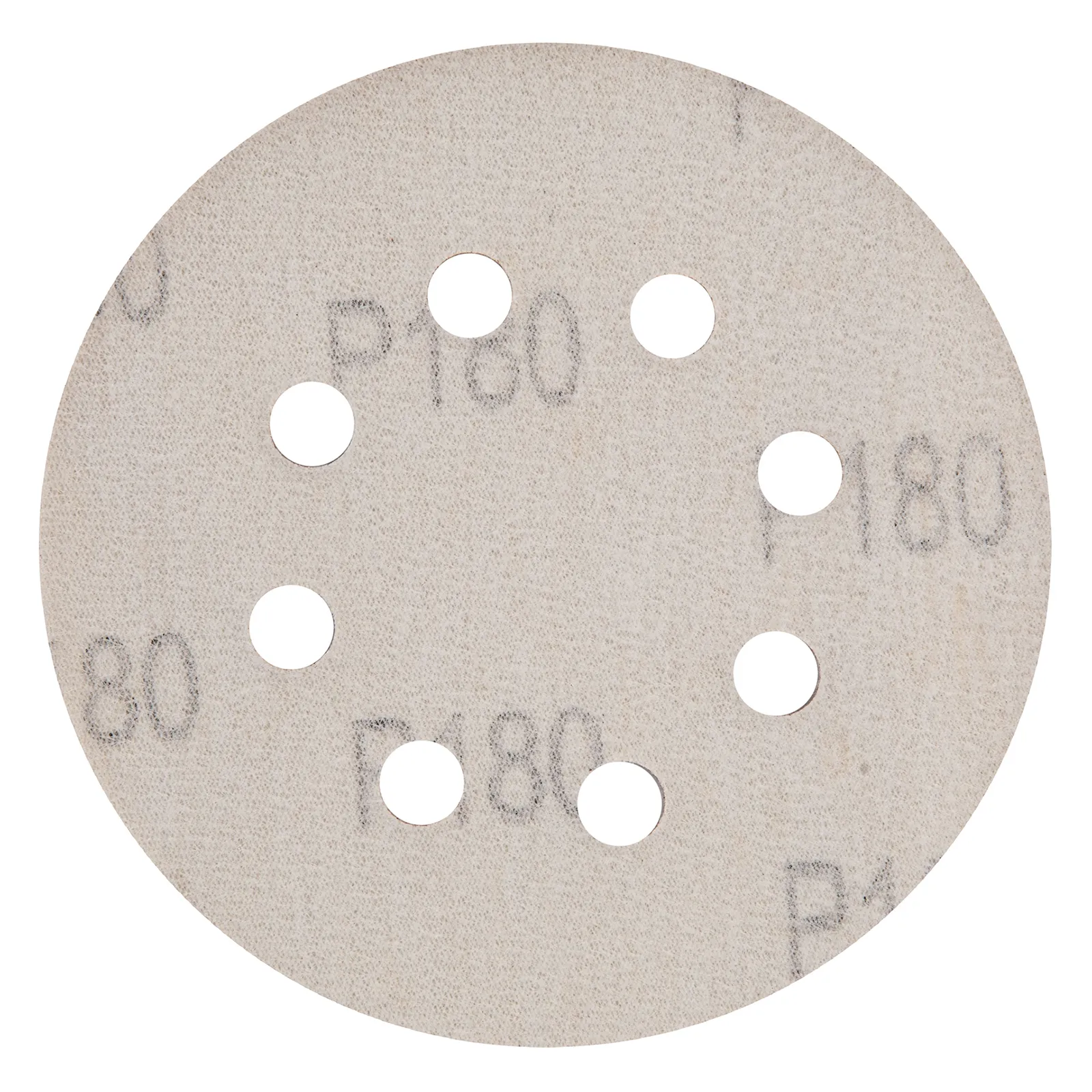 DISCO DE LIXA COM VELCRO, PERFURADO, GRAO 180, 125MM, 5 PCS // MTX