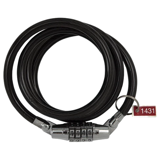 CADEADO PARA BICICLETA ESPIRAL COM SEGREDO 8 mm x 1 m