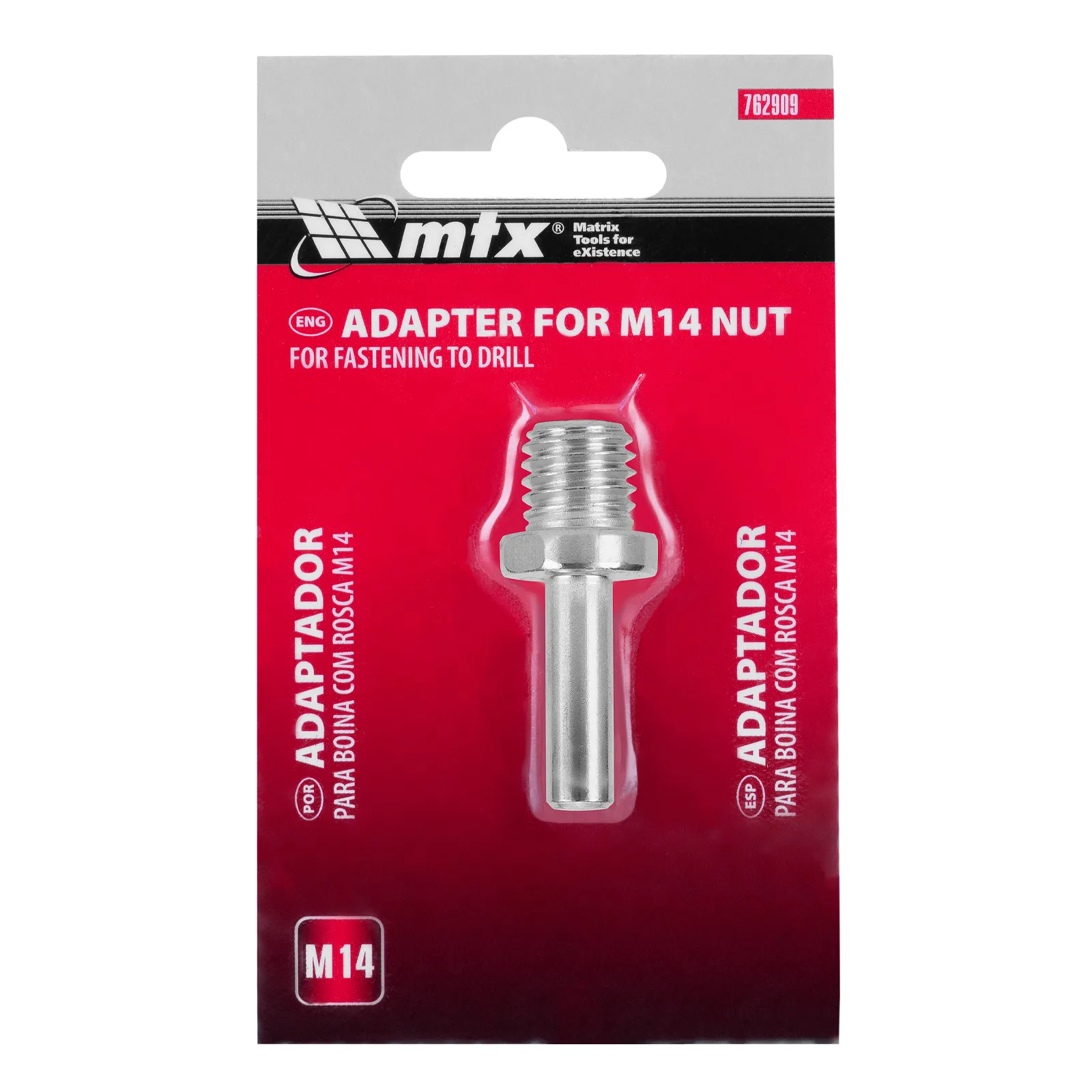 ADAPTADOR PARA SUPORTE DE LIXA, ROSCA M14, 8MM, 1PC // MTX