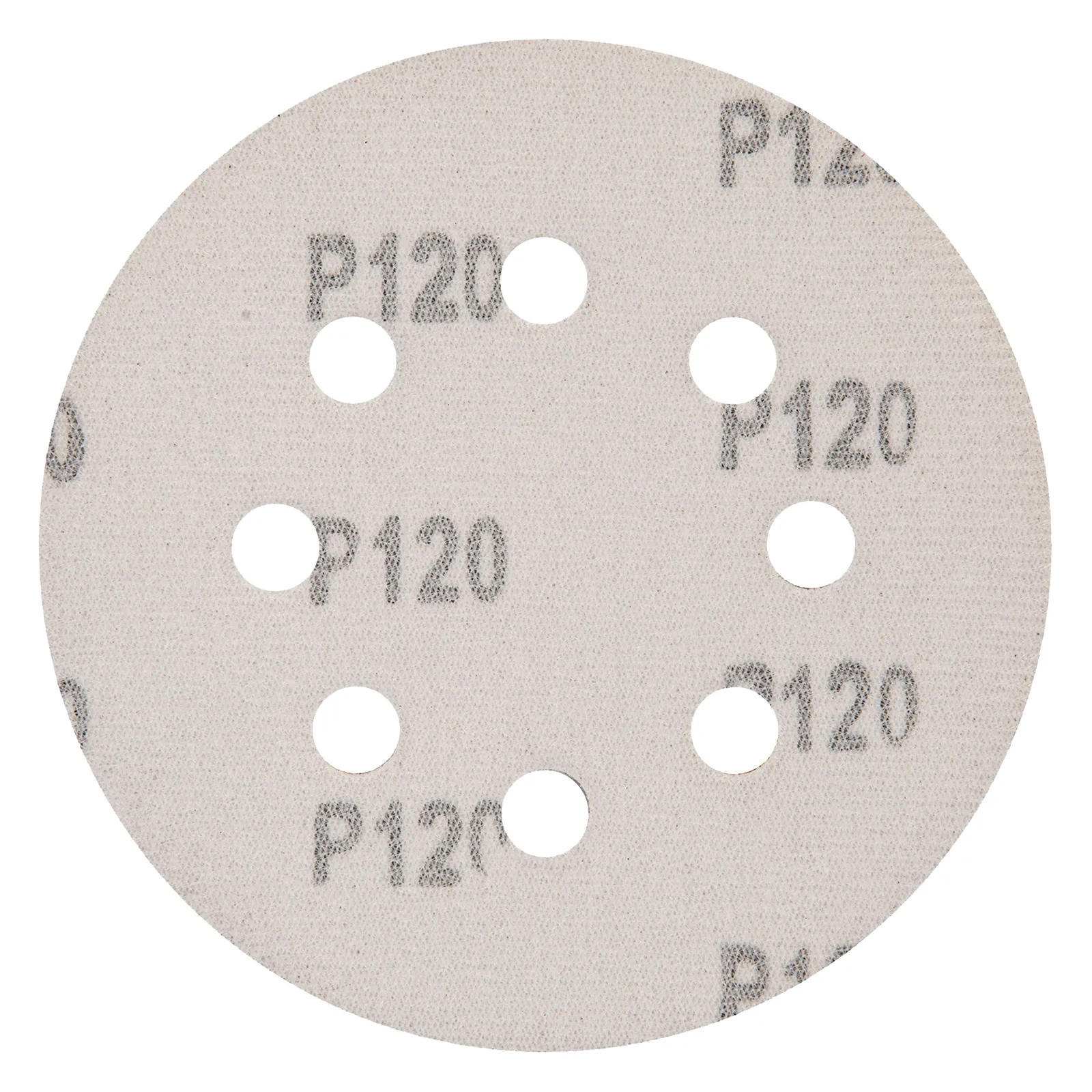 DISCO DE LIXA COM VELCRO, PERFURADO, GRAO 120, 125MM, 5 PCS // MTX