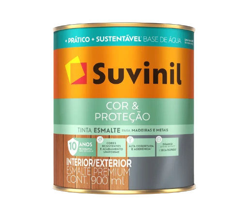 Esmalte Suvinil Cor & Proteção Brilhante Base Água 900 ml