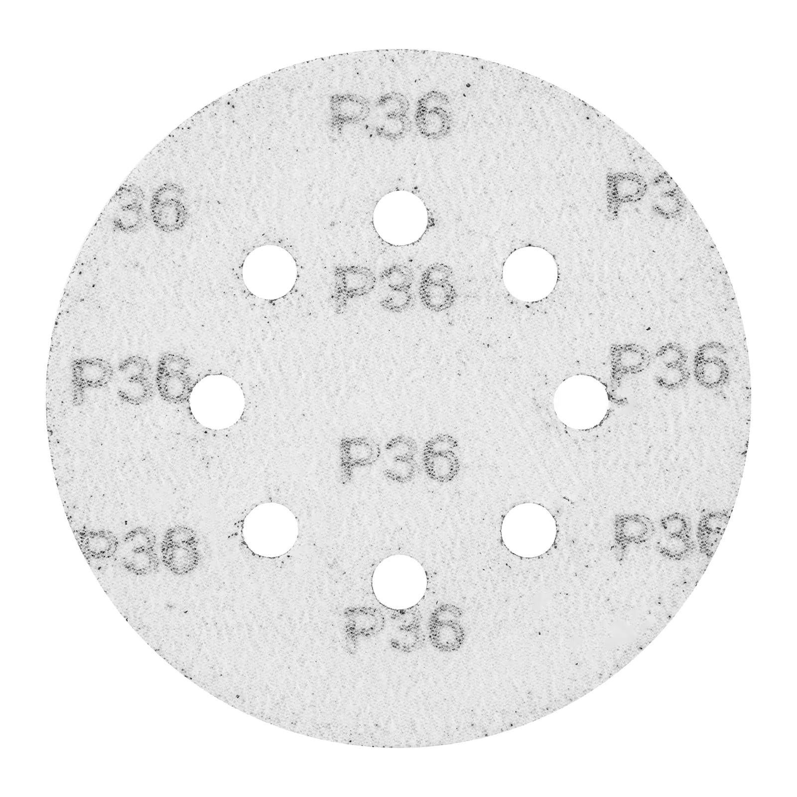 DISCO DE LIXA COM VELCRO, PERFURADO, GRAO 36, 125MM, 5 PCS // MTX