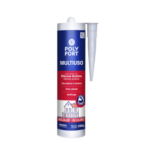 Silicone Acético Multiuso Polyfort 250g