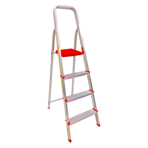 Escada Doméstica 4 Degraus em Alumínio BTF