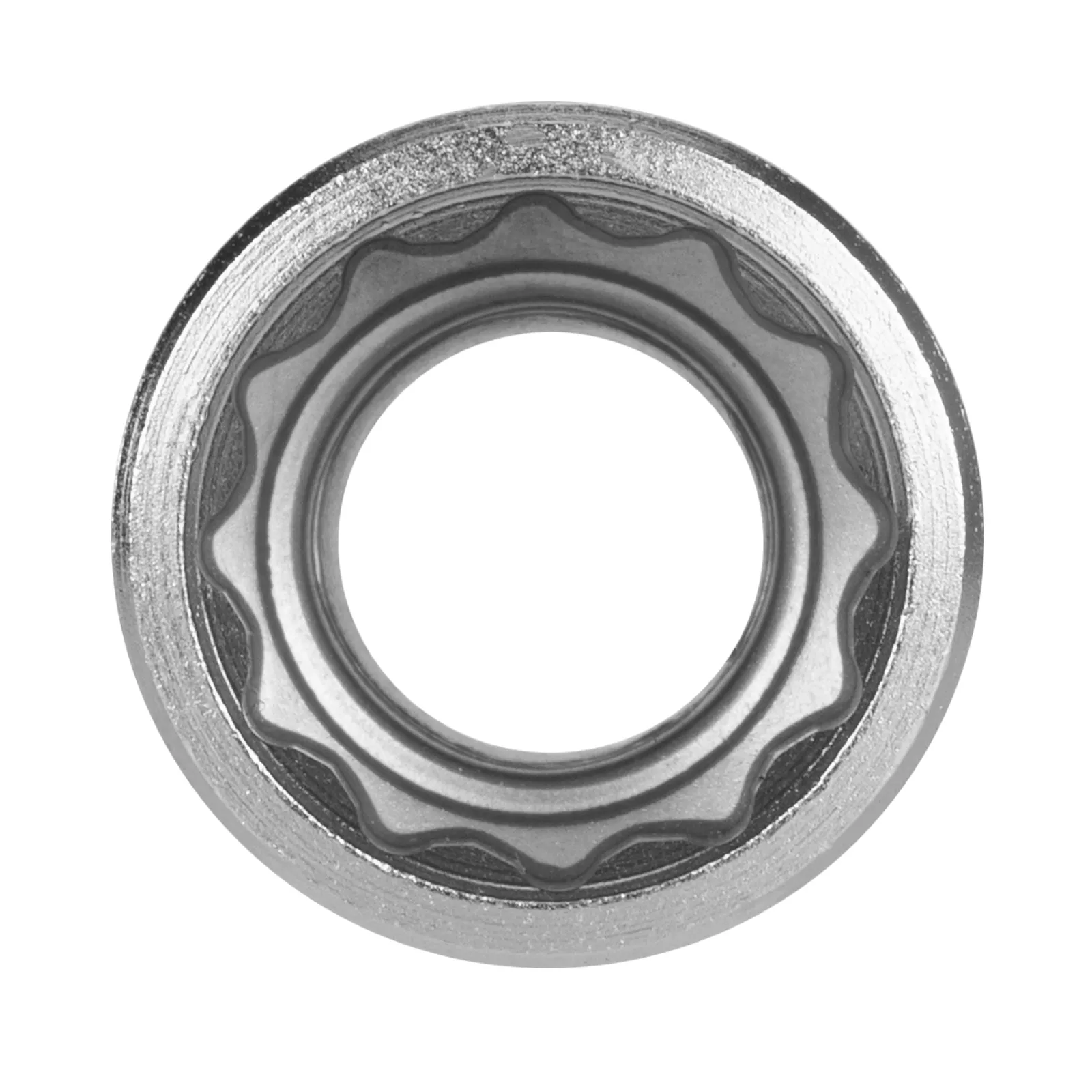 SOQUETE ESTRIADO ENCAIXE 1/2POL., CROMO VANADIO, COM CLIPS PLASTICO, 15MM, 1PC // STELS