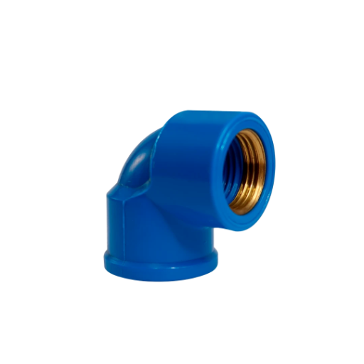 JOELHO AZUL PVC C/ BUCHA LATÃO