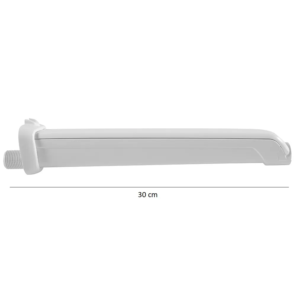 Braço de 30cm para Chuveiro Elétrico com Capa Branco Astra