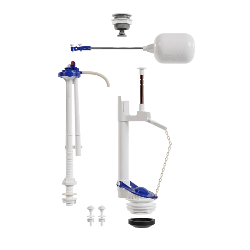 Mecanismo Completo Universal Simples com Acionamento Superior com Botão Branco Astra