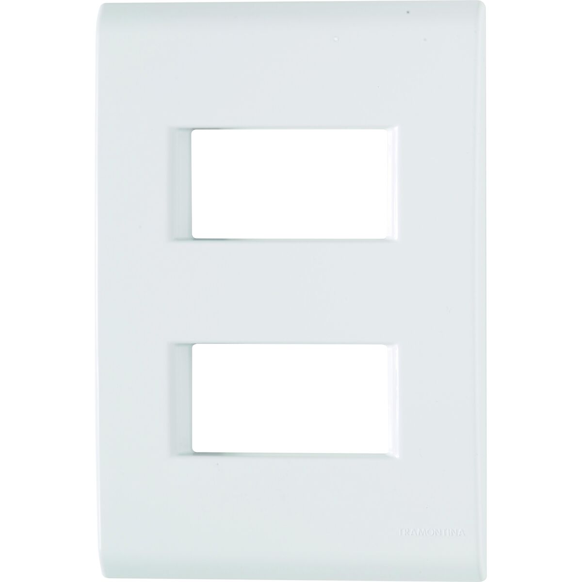 Placa 2 Postos Afastados 4x2 Tramontina Liz Branca