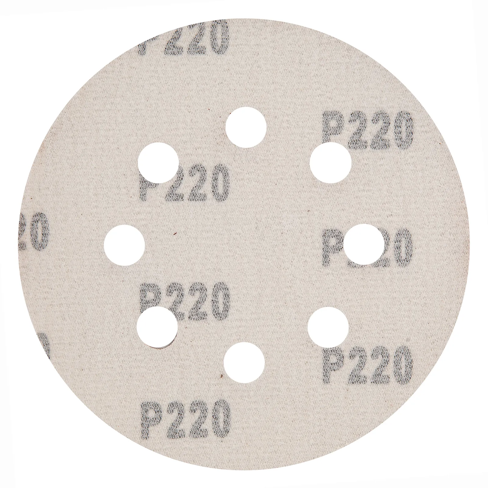 DISCO DE LIXA COM VELCRO, PERFURADO, GRAO 220, 125MM, 5 PCS // MTX