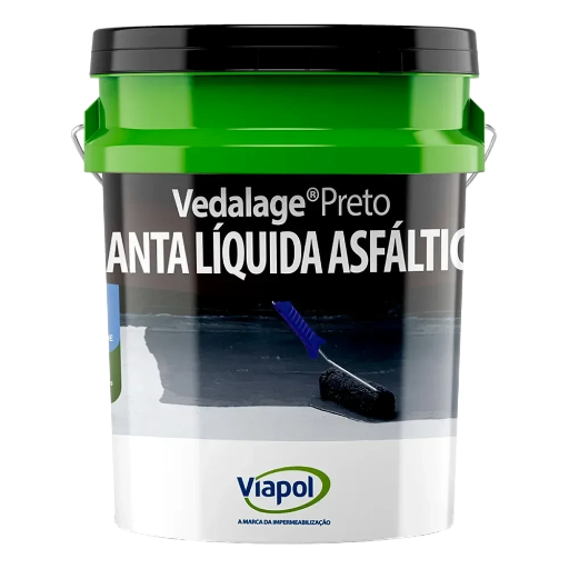 Manta Líquida Asfáltica Vedalage Preto 18L Viapol