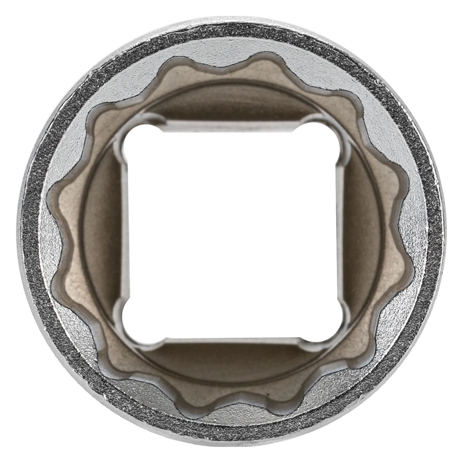 SOQUETE ESTRIADO ENCAIXE 1/2POL., CROMO VANADIO, COM CLIPS PLASTICO, 19MM, 1PC // STELS