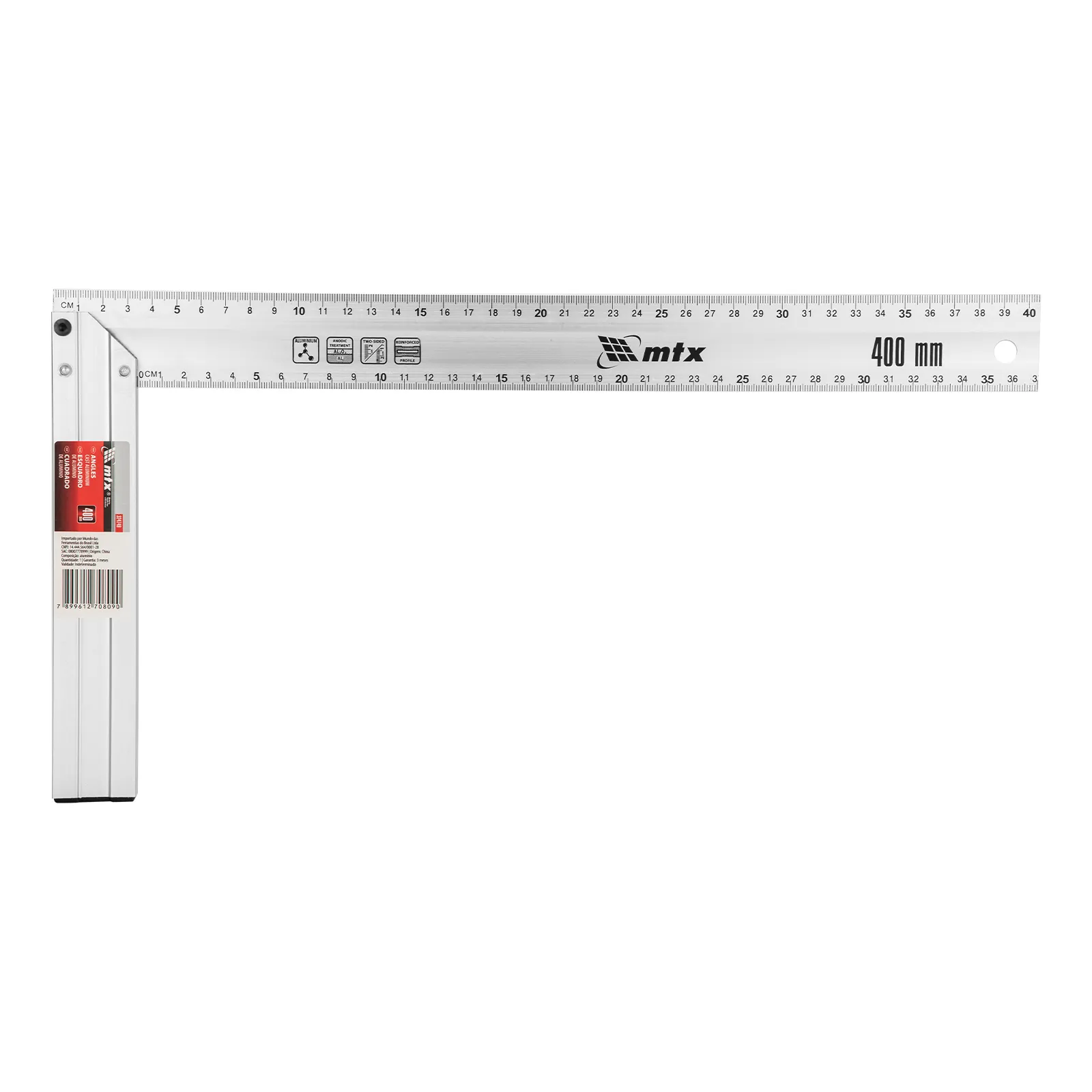 ESQUADRO, ALUMINIO FUNDIDO, 16POL., 400MM, 1PC // MTX