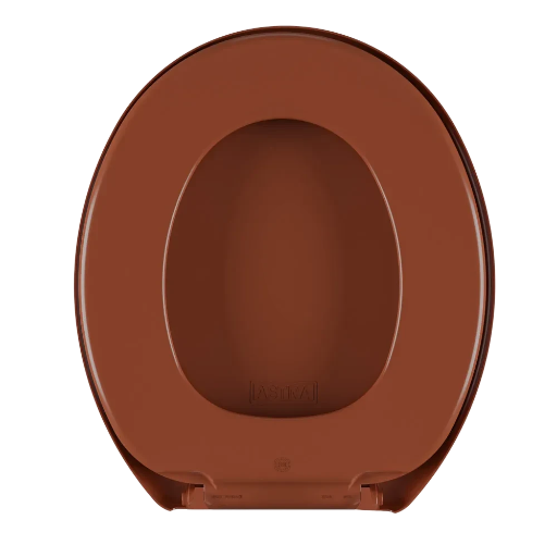Assento Sanitário Oval Anatômico Astra Caramelo
