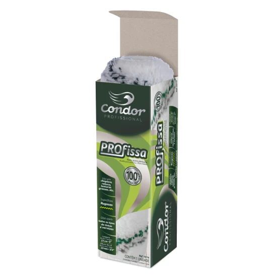 Rolo Profissa - Tinta acrílica acetinada, semi-brilho e fosca