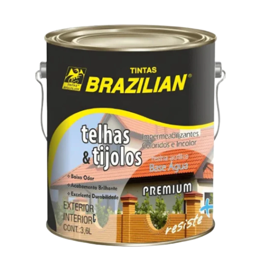 Resina Acrílica Telhas & Tijolos Incolor 3,6l Brazilian
