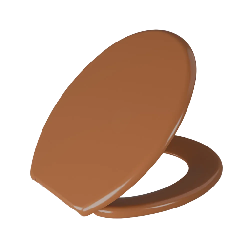 Assento Sanitário Oval Anatômico Astra Caramelo
