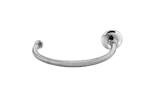 TUBO LIGAÇÃO FLEXÍVEL TRANÇADO AÇO INOX