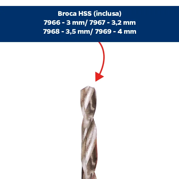Broca Escareadora 8mm