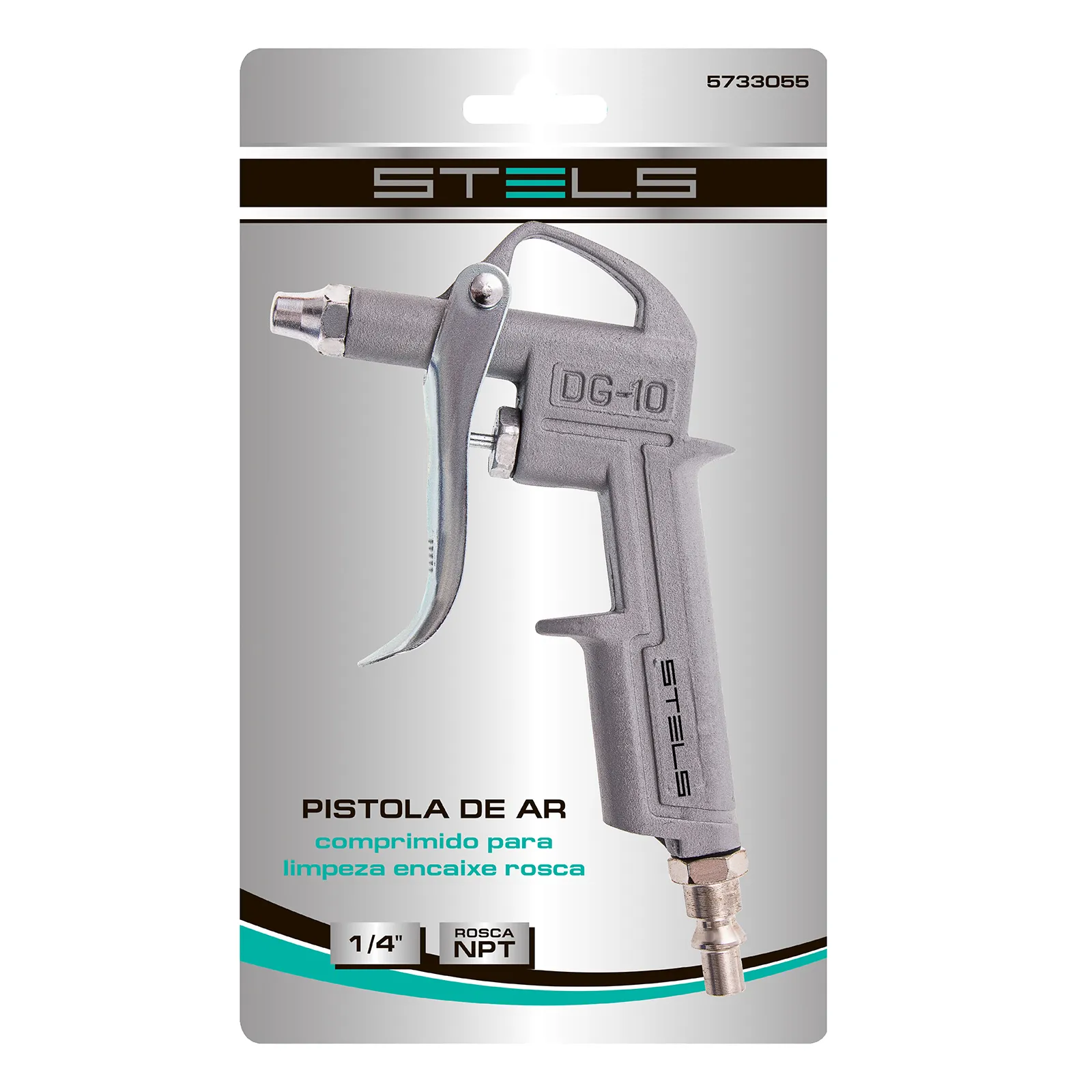 PISTOLA PARA LIMPEZA, CORPO EM ALUMINIO, ENCAIXE ROSCA ENCAIXE 1/4POL., 1PC // STELS