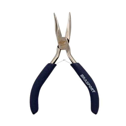 Alicate mini bico meia cana curvo 6″