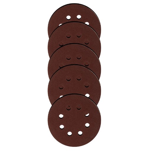 DISCO DE LIXA COM VELCRO, PERFURADO, GRAO 220, 125MM, 5 PCS // MTX