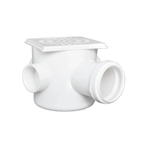 CAIXA SIFONADA QUADRADA/GRELHA ESGOTO PVC