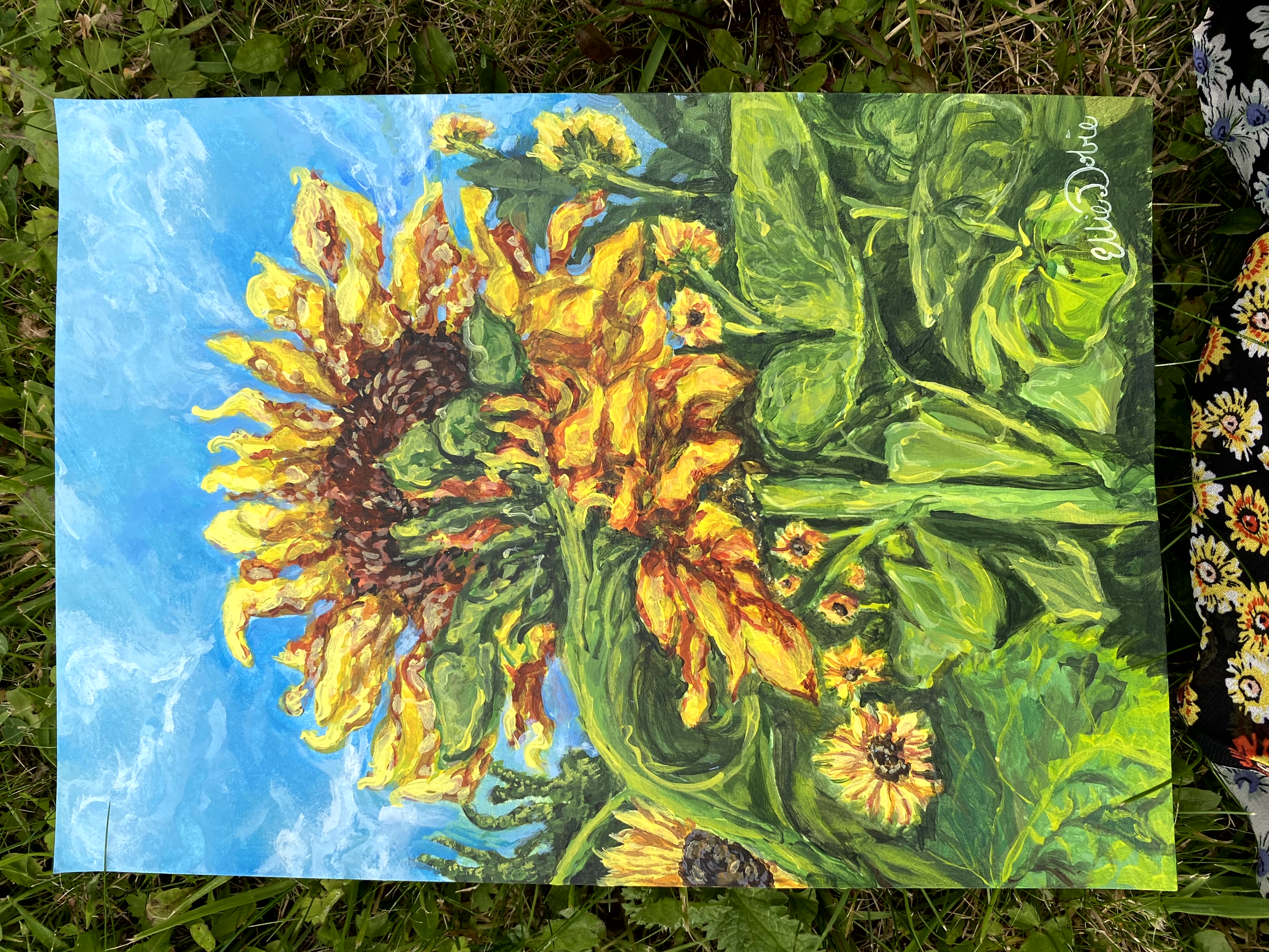The Crooked Sunflower Print