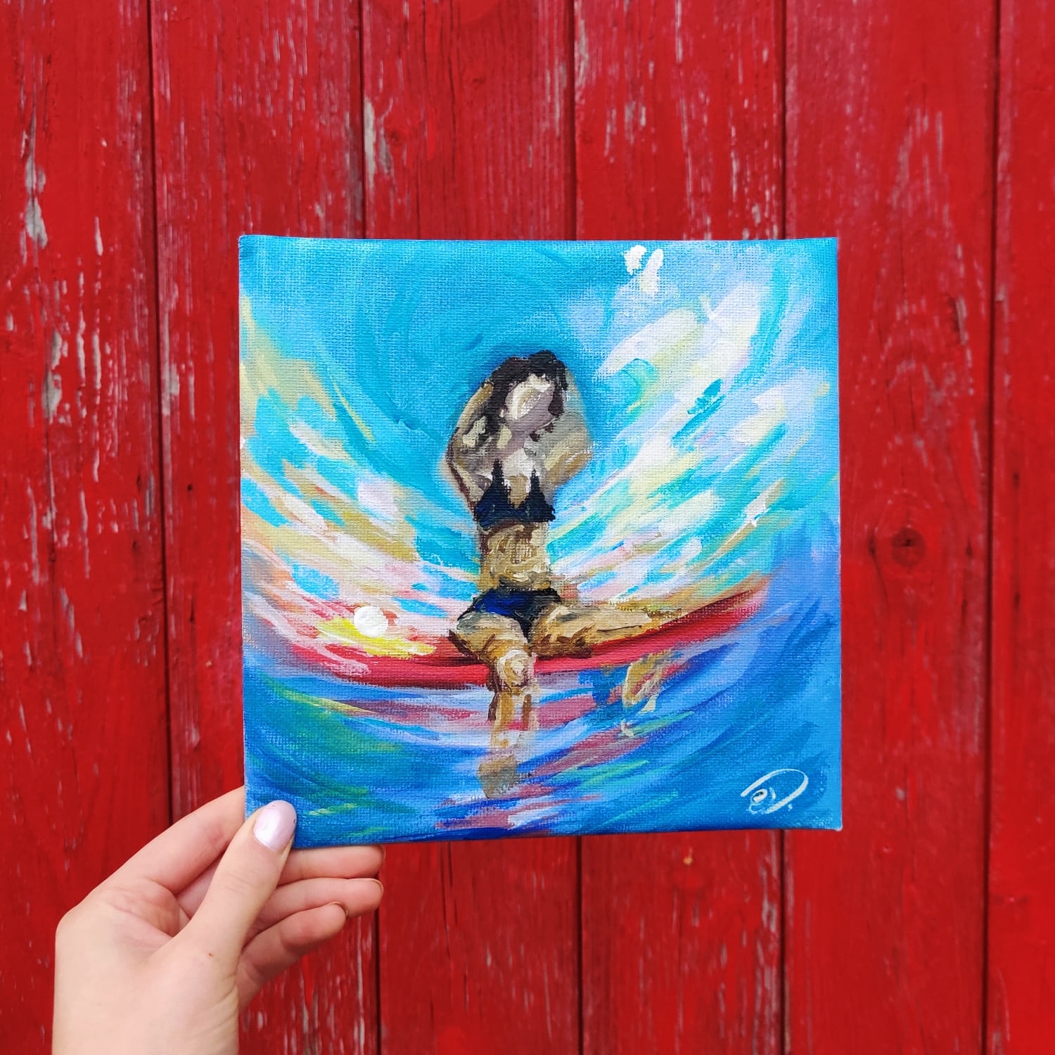 Surfing Girl Original