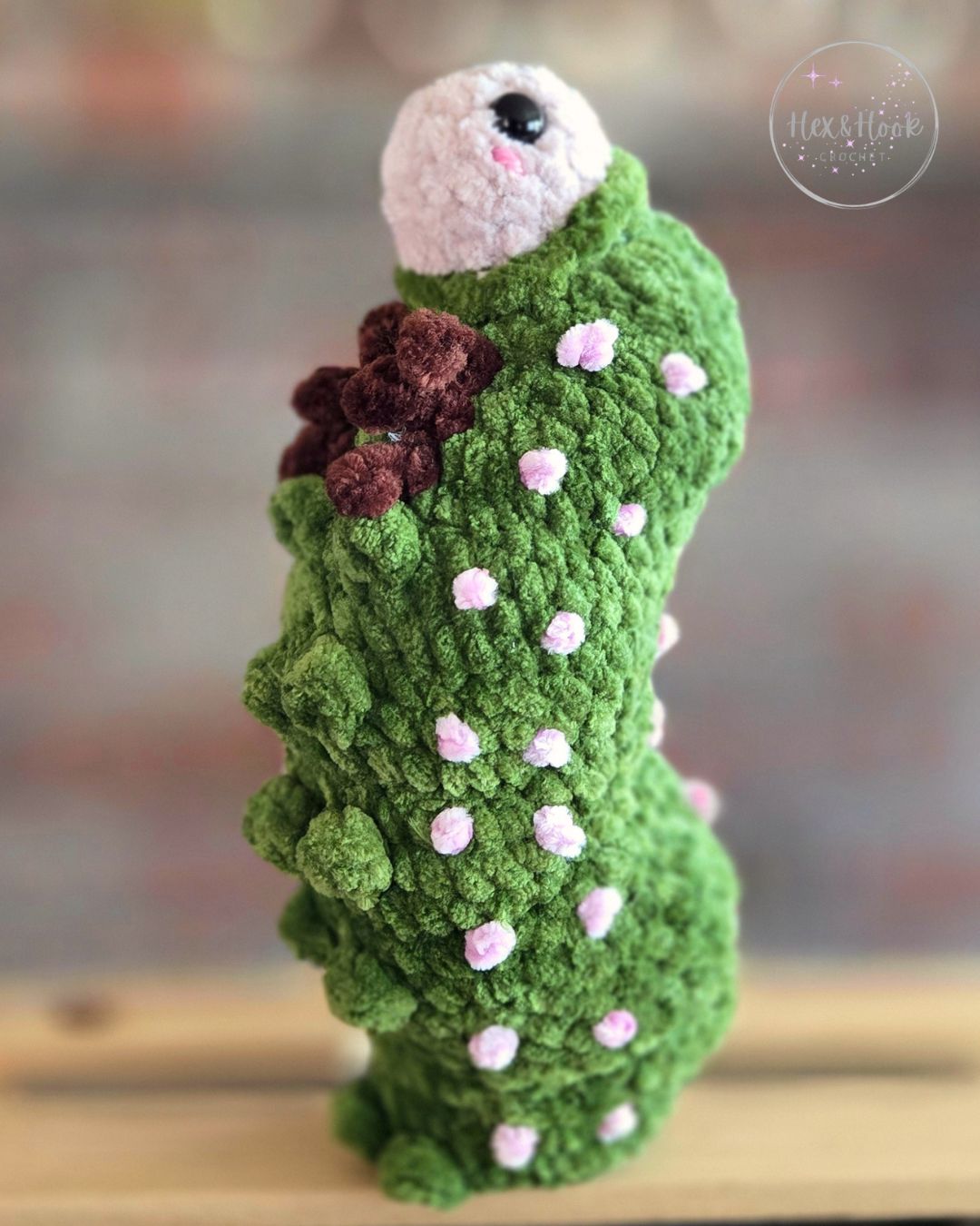 Crochet Luna Moth Caterpillar Plush