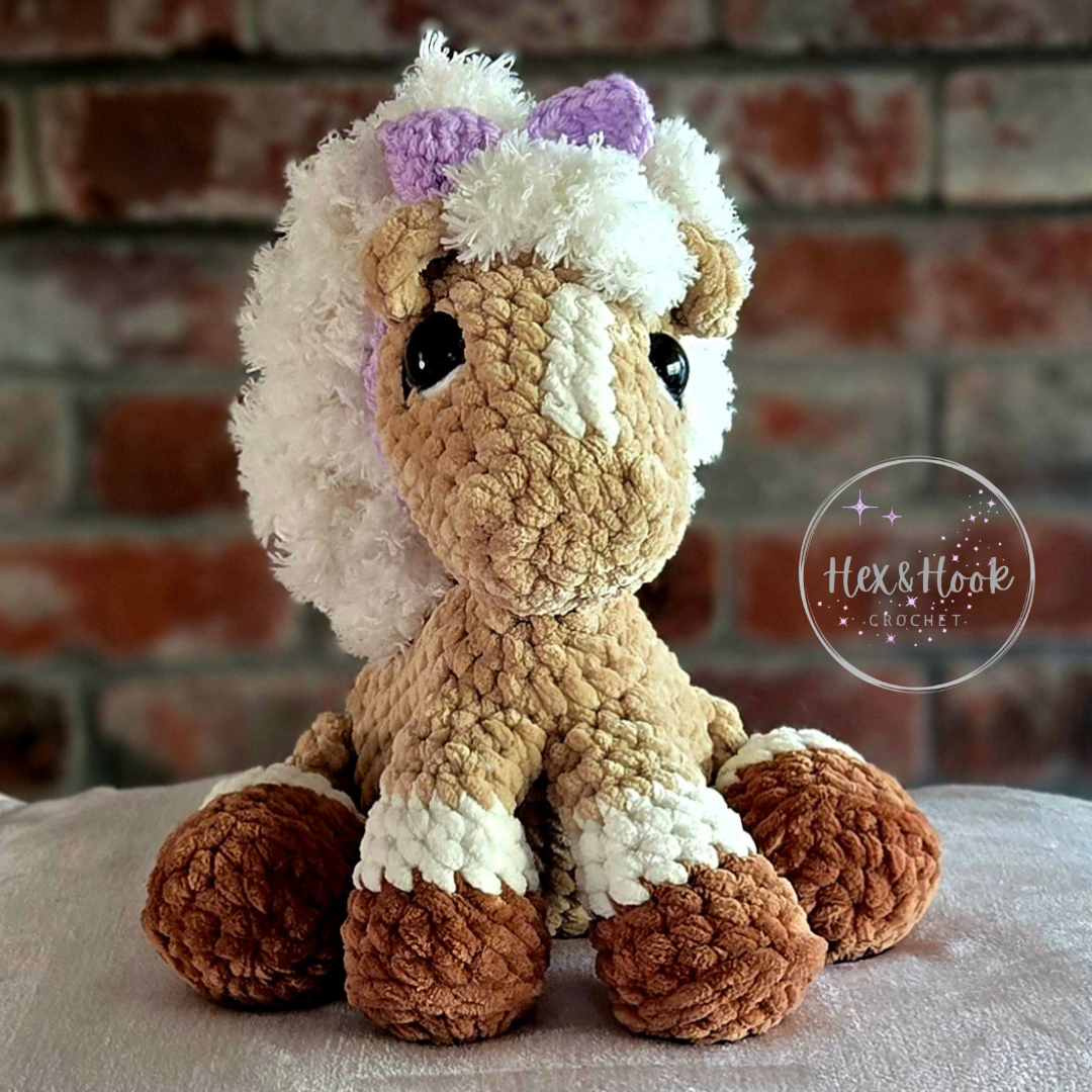🐴 Paylin the Pony – Handmade Plush by Hex & Hook