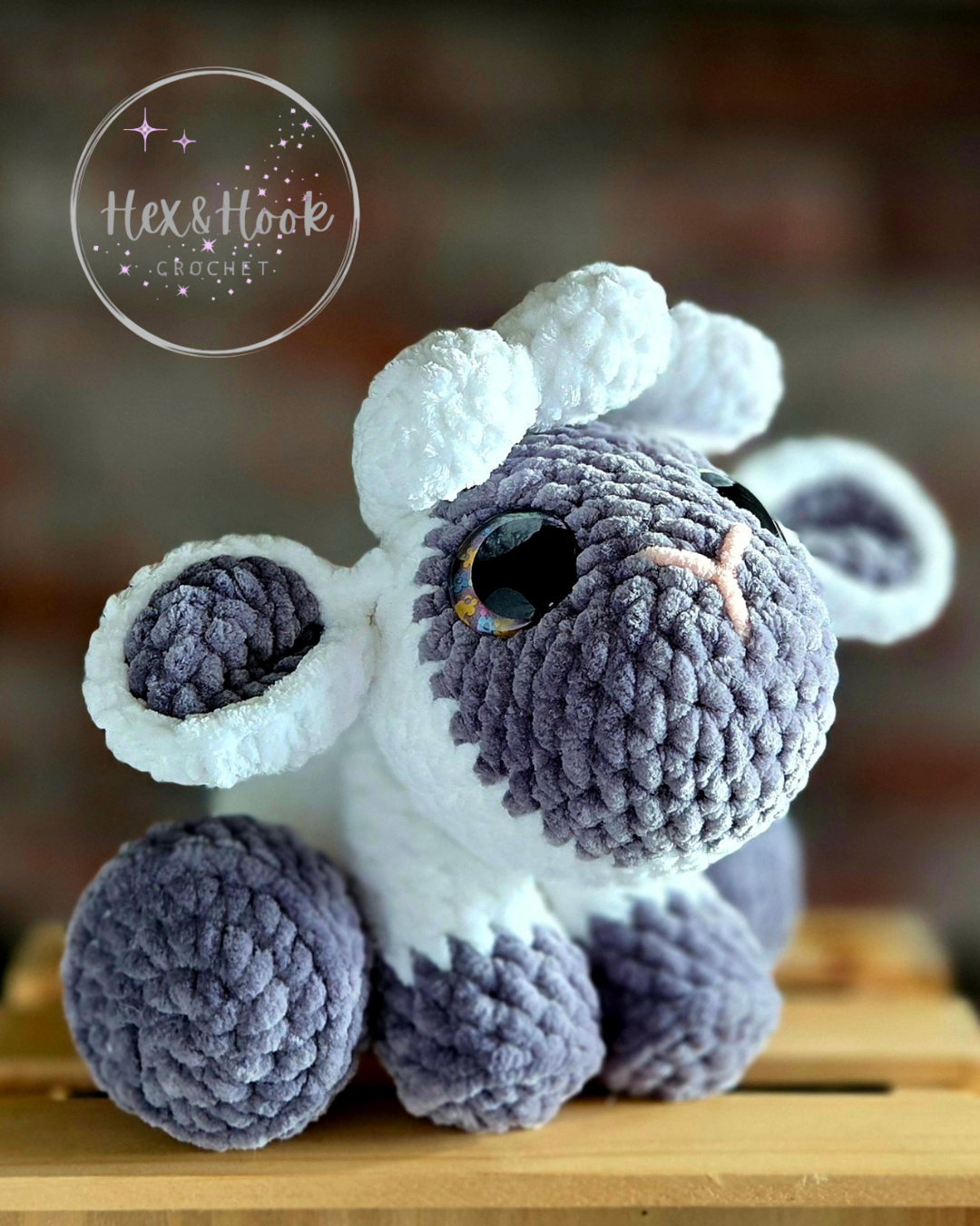 Lily the Lamb – Handmade Crochet Lamb Plush | Cottagecore Amigurumi Stuffed Animal