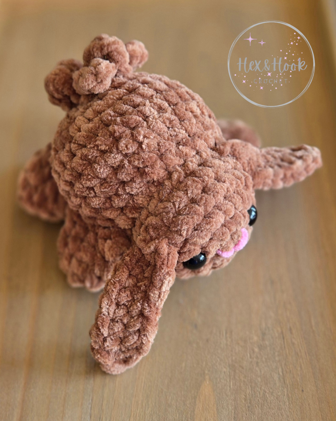 Handmade Crochet Bunny Plush – Cute Chenille Bunny Stuffed Animal, Soft Kawaii Rabbit Toy