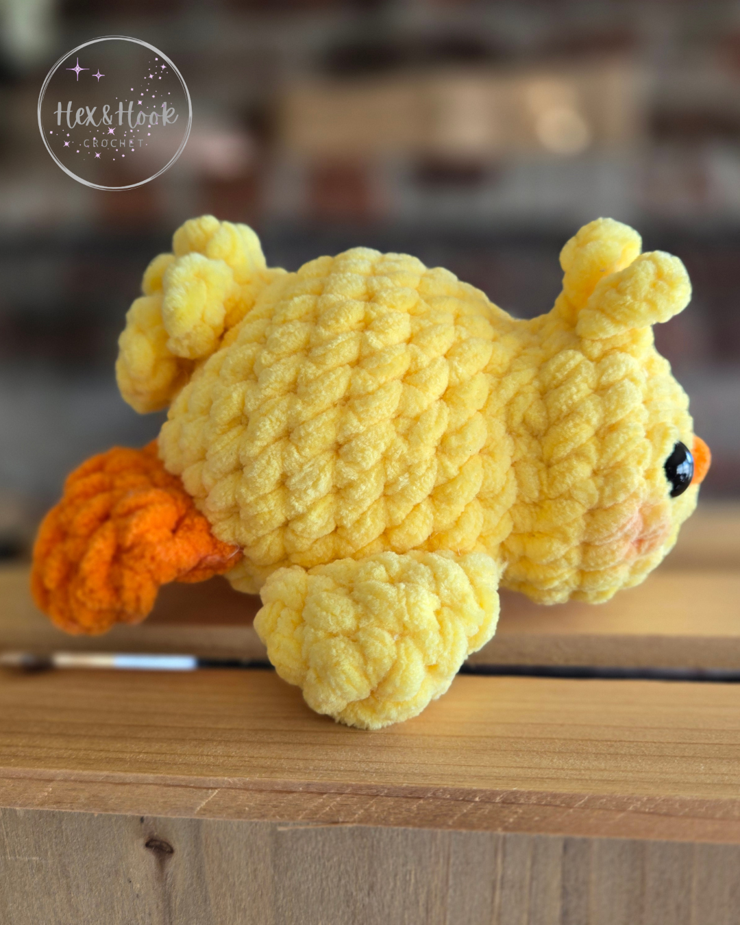 Handmade Crochet Chick Plush – Cute Chenille Baby Chick Stuffed Animal, Easter Chick Toy