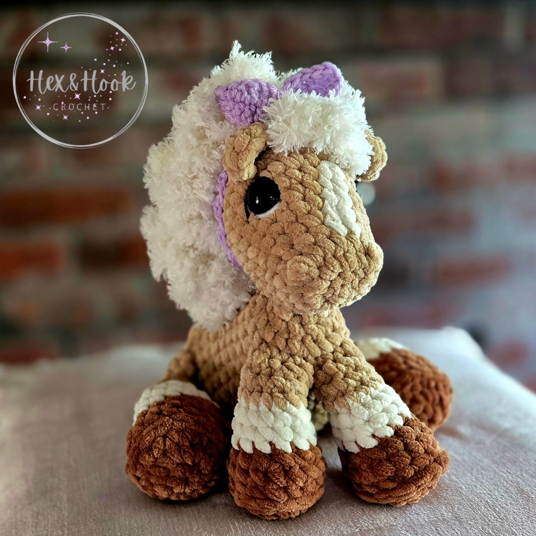 🐴 Paylin the Pony – Handmade Plush by Hex & Hook