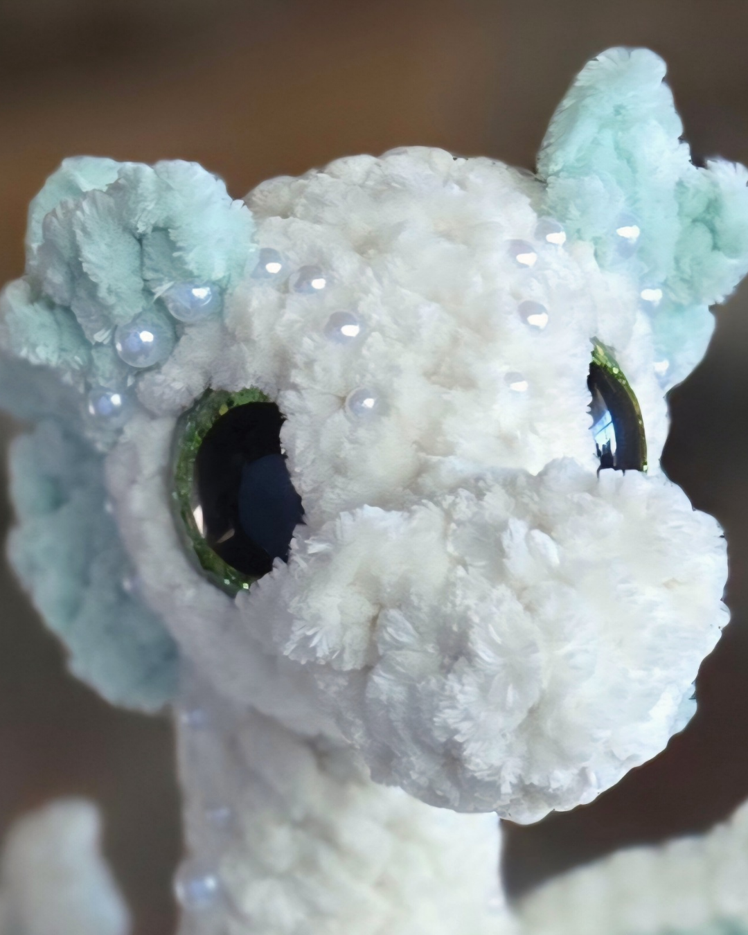 Handmade Crochet Dragon Plush – Fantasy Chenille Dragon Stuffed Animal