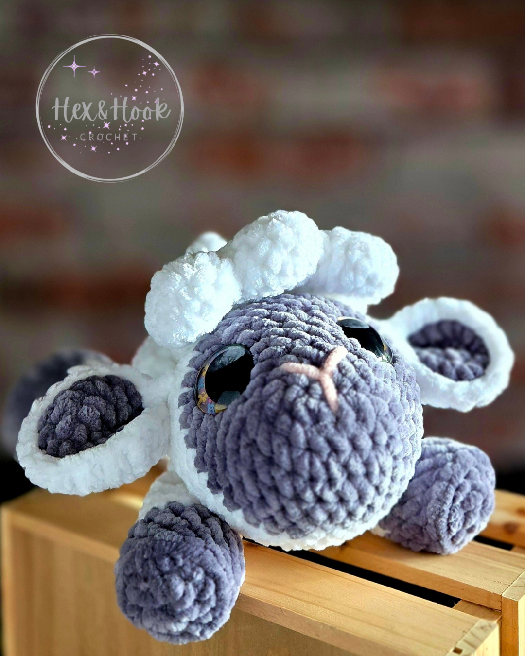 Lily the Lamb – Handmade Crochet Lamb Plush | Cottagecore Amigurumi Stuffed Animal