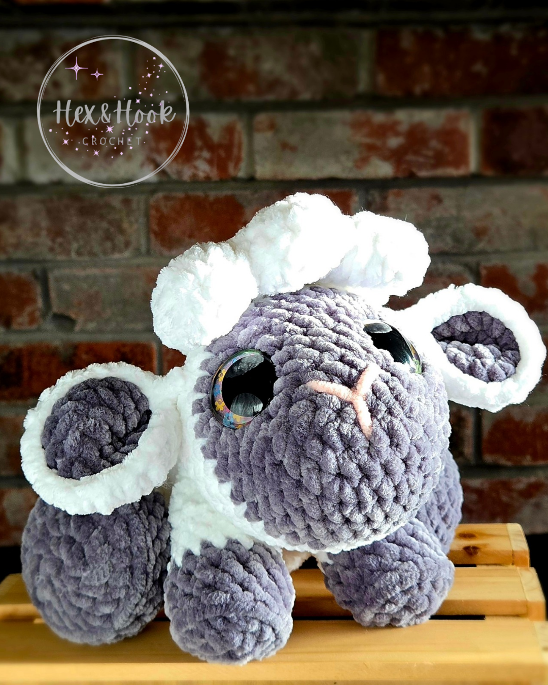 Lily the Lamb – Handmade Crochet Lamb Plush | Cottagecore Amigurumi Stuffed Animal