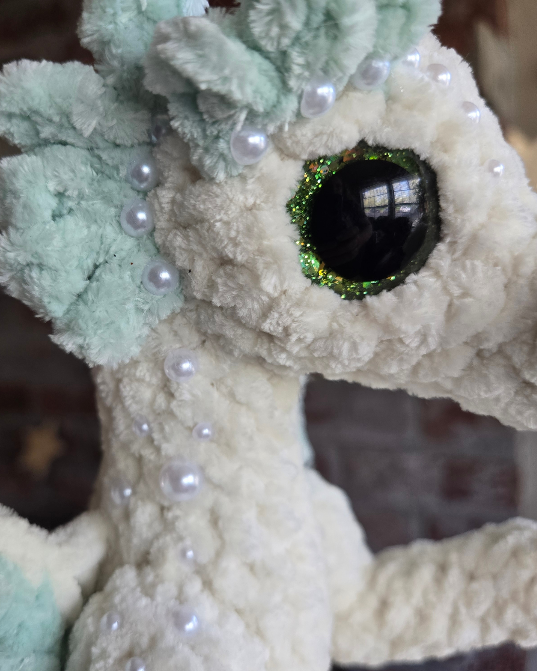 Handmade Crochet Dragon Plush – Fantasy Chenille Dragon Stuffed Animal