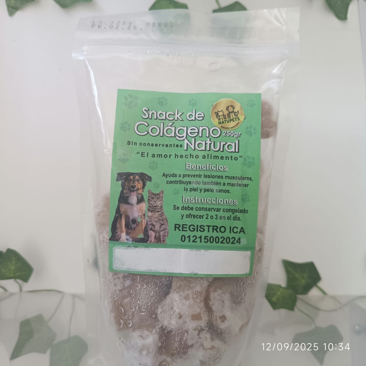 Snack de colágeno natural para mascotas