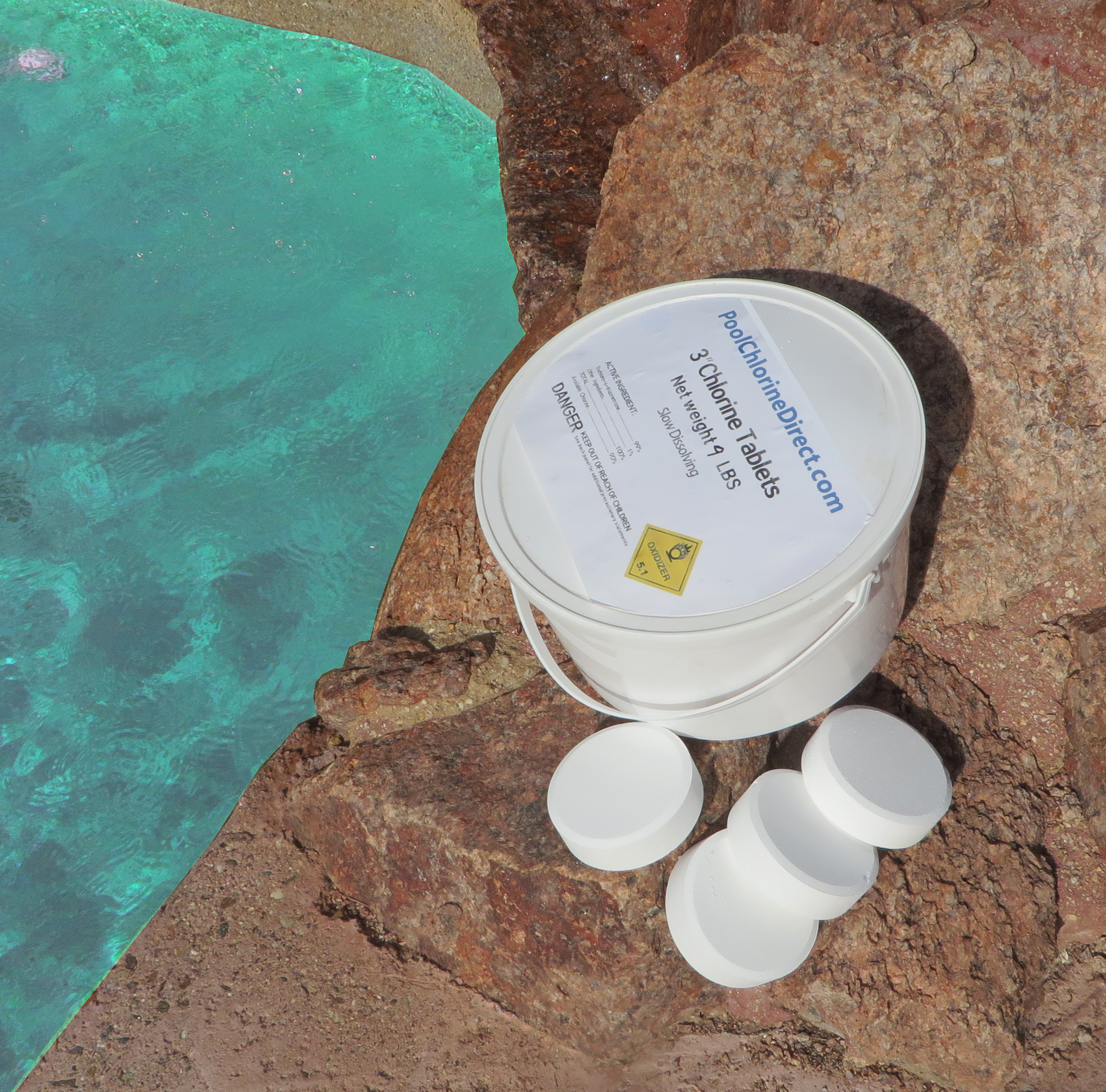 9 Lbs.  Premium 3" Chlorine Tablets