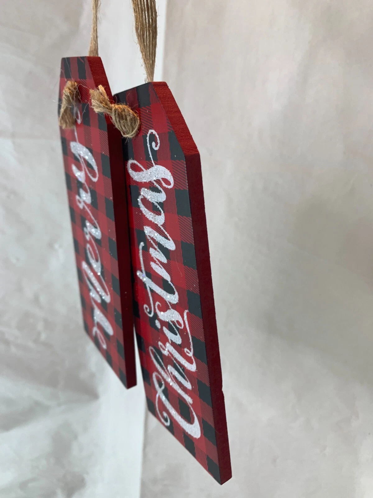 Christmas Snowman Wood Ornaments