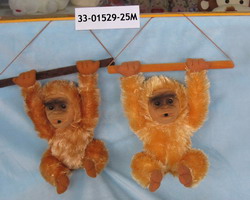 Peluches de mono colgantes con sensor luz, sonido y movimiento.