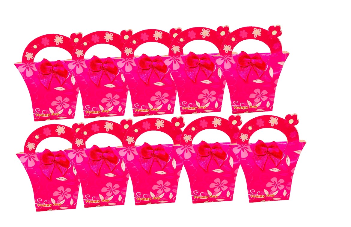 Pack de 12 Cajitas armables de regalo rosa
