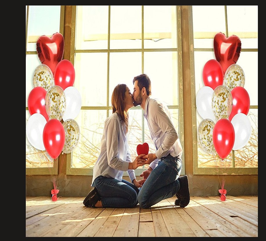 Ramo de globos de amor