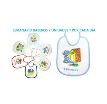 Set de baberos semanario