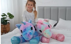 Unicornios de peluche multicolor - SIN RELLENO -