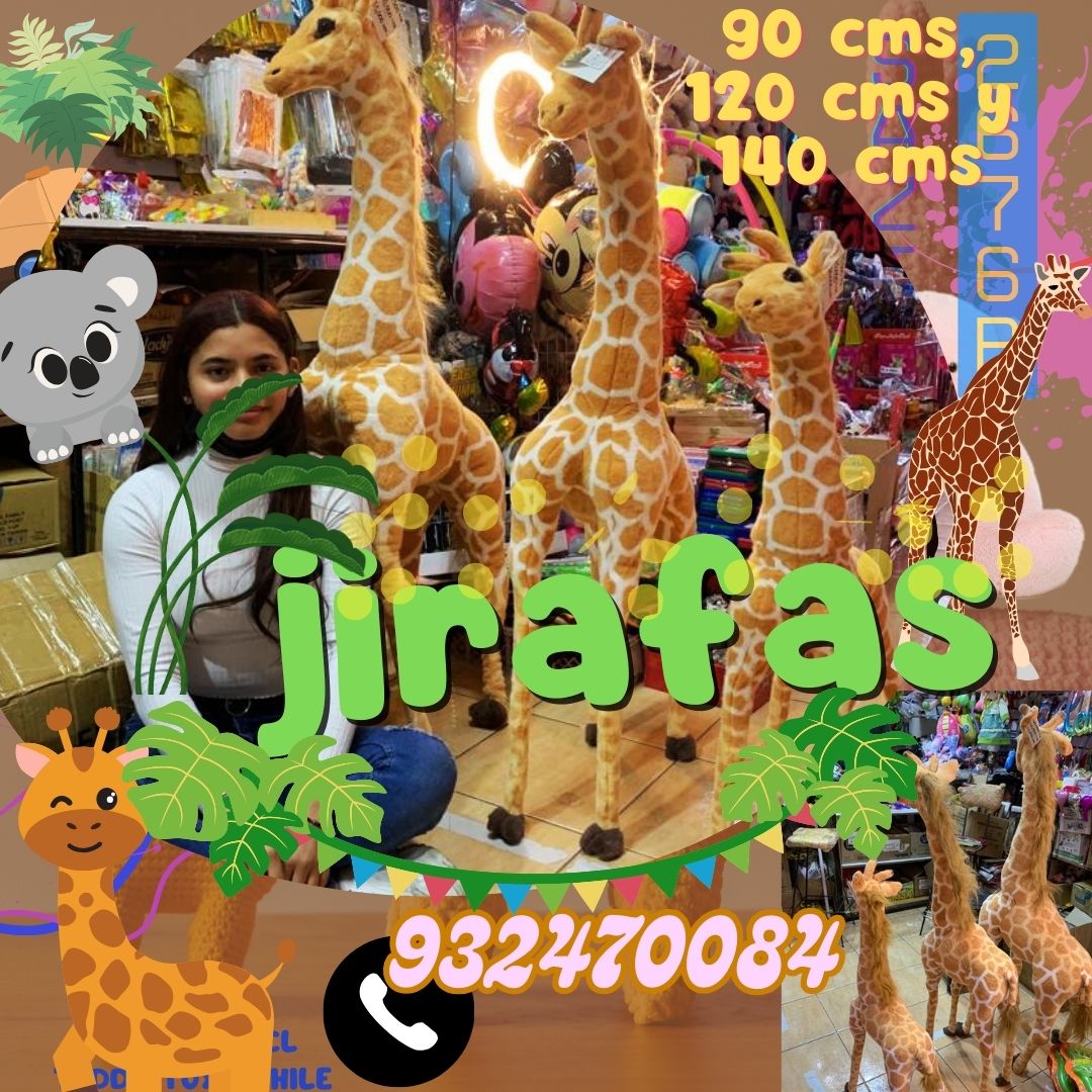 Jirafas de peluche 90 cms